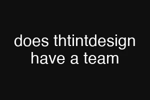 does thtintdesign have a team