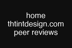 home thtintdesign.com peer reviews
